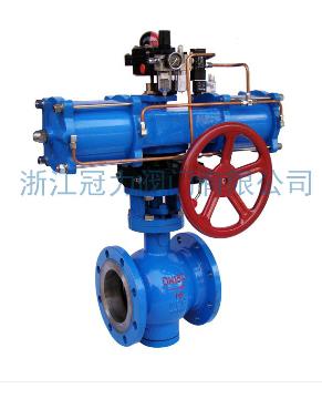 法蘭式V型球閥合流、分流、及流向自由的切換！